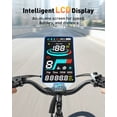 thumbnail image 5 of Actbest Core ST 26" Electric Bike for Woman, 500W Motor, 48V 10.4Ah Battery, 7-Speed, Front Suspension, LCD Display, Wide Saddle, Mountain E-Bike for Adults, Candy Colors, 5 of 5