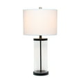 thumbnail image 3 of Lalia Home Glass Entrapped Table Lamp in Black with White Shade, 3 of 6