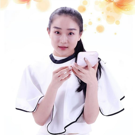 LULULION Hair Cloak Cape Professional Hairdressing Apron Spinning 1Pack White