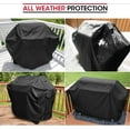 thumbnail image 2 of Grill Cover 65 Inch for Outdoor Grill, Heavy Duty Waterproof BBQ Cover, Special Fade and UV Resistant Material，Weather Resistant, Compatible with Weber Charbroil Nexgrill Kenmore Gas BBQs, Black, 2 of 9