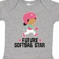 thumbnail image 4 of Inktastic Future Softball Star Cute Girls Girls Baby Bodysuit, 4 of 5