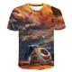 thumbnail image 1 of Universe Planet Space Galaxy 3D T-shirt Men Women Children T shirt 3D Print Star Sky Cool Tees Boy Girl Fashion Streetwear Tops6T Gong Bohan LED, 1 of 2