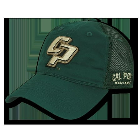 Poly Mesh Cap - W Republic Apparel 1017-167-HUN Cal Poly Relaxed Mesh Cap, Hunter