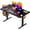 Black2, variant on Huuger 48 x 28 Large Electric Standing Desk, Height Adjustable Desk, 27.6" Deep Desktop, Stand up Gaming, 2 Hooks, 3 Preset Heights, for Home Office, Grey