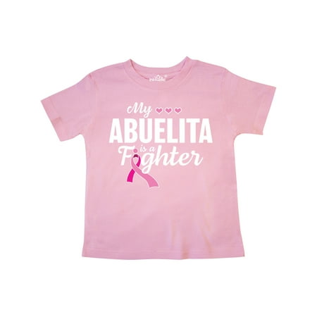 

Inktastic Breast Cancer Awareness My Abuelita is a Fighter Gift Toddler Boy or Toddler Girl T-Shirt