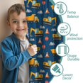 thumbnail image 3 of Blackout Kids Curtains,Cartoon Construction Vehicles Traffic Signs Childrens Insulated Curtains Set Of 2,Bedroom Essentials,Toddler Room Decor 42"x54", 3 of 5