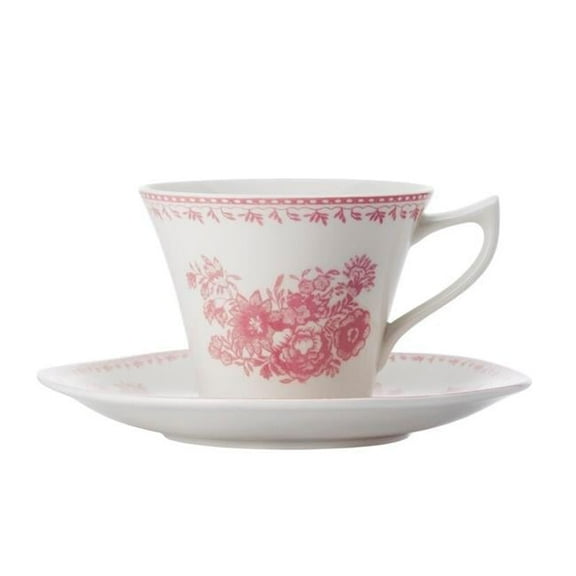 Oneida L6703052500 6 in. Pink Porcelain Saucers