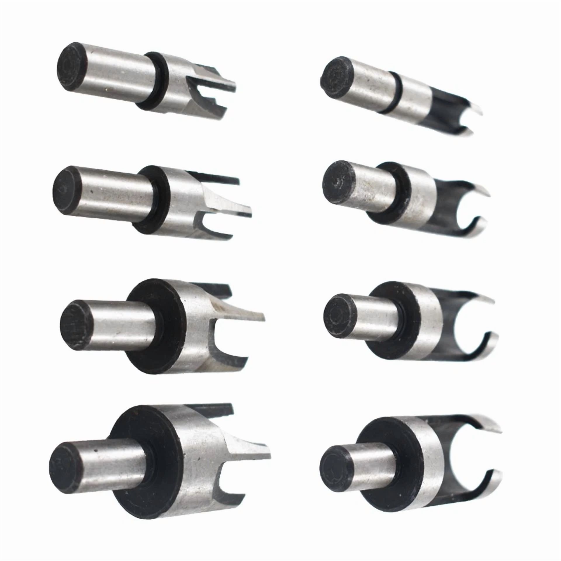 8Pcs Wood Plug Hole Cutter Dowel Maker Cutting Shank Drill Bit Set Carbon Steel