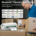 TORDORDAY Bluetooth Thermal Shipping Label Printer, 4''x6'' Bluetooth Label Printer for Shipping