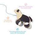 thumbnail image 3 of The Pull Pup by Lovevery - Wooden Push Pull Toy, Black/White/Natural Wood, 3 of 4