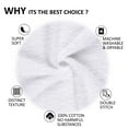 thumbnail image 4 of All Design Quick-Dry 4 Pieces White Hand Towels - Highly Absorbent 100% Turkish Cotton - Perfect Towel for Bathroom, Kitchen, Guests, Pool, Gym, Camp, Travel, Airbnb, 4 of 5