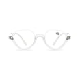 thumbnail image 3 of 3 Pairs of Womens Half Moon Spring Hinge Reading Glasses 3.5 Fashion Diamond Transparent Readers +3.5, 3 of 5