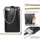 thumbnail image 5 of Monedero para teléfono móvil, cartera pequeña, bandolera, minibolso de hombro con ranura para tarjetas para iPhone 14, 13, 12, 11 Pro Max, XR (negro), 5 of 5