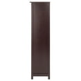 thumbnail image 4 of Winsome Wood Milan 4-Section Tall Storage Shelf, Narrow, Walnut Finish, 4 of 8