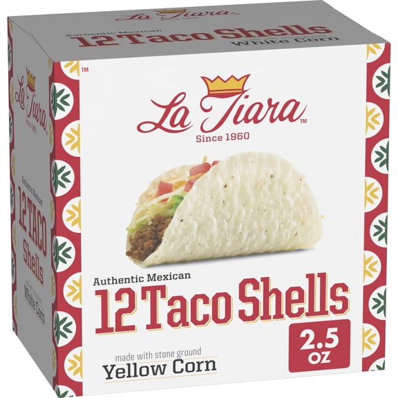 La Tiara White Taco Shells 12 Count