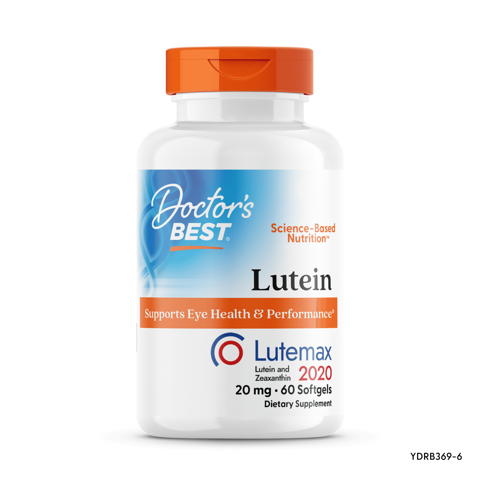 Doctor's Best Lutein featuring Lutemax, Non-GMO, Gluten Free, Soy Free, Eye Health, 20 mg, 60 Softgels