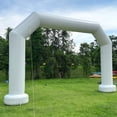 thumbnail image 3 of Wellcomer 21Ft Airtight Inflatable Arch , Polygon archway with air pump - White, 3 of 7