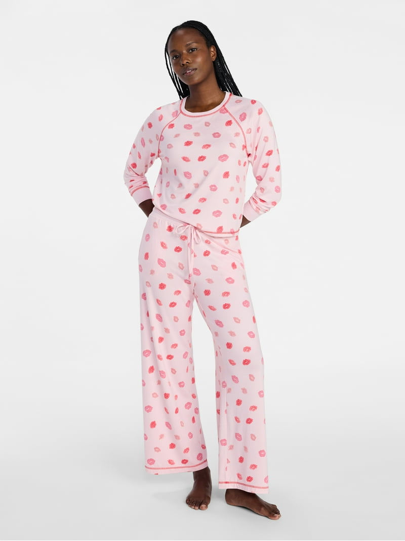 Joyspun Women's Cozy Lounge Collection Hacci Knit Sleep Pants, 29