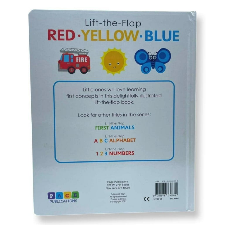 Red, Yellow, Blue- Lift the Flap Activity Kids Books - Childrens Books,  Toddler Books 