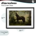 thumbnail image 4 of Stupell Industries Traditional Forest Horse Portrait Black Framed Print Under Glass, 20 x 14, by Petals Prints Design, 4 of 8