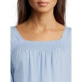 thumbnail image 5 of Destination Maternity Women's Maternity Smocked Woven Top, Sizes S-2XL, 5 of 6