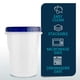 thumbnail image 5 of Contenedores de delicatessen PLASTICPRO de 950 ml, paquete de 72 con tapas giratorias azules, 5 of 7