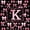 Black Pink 08, variant on Manfei Black Pink Bownot Twin Comforter Sets,Girls Personalized Letter A Bedding Set,Black Reversible,2 Pieces,1 Comforter and 1 Pillowcase