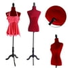 Half-Length Foams and Brushed Fabric Coating Lady Model for Clothing Display Red