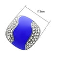 thumbnail image 2 of Luxe Jewelry Designs Women's Stainless Steel Stud Earrings with Clear Crystals (Pack of 2), 2 of 2