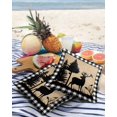 thumbnail image 3 of Pack of 2 Outdoor Pillow Covers, Christmas Animal Moose Elk Xmas Tree Waterproof Square Throw Pillowcase Cushion Decorative Pillow Covers for Couch Patio Tent, 20x20 in, 3 of 6