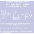 thumbnail image 2 of Hubble Connected Nursery Pal Glow+ Twin with 2 Cameras, HD Color Screen, and Hubble Grip in White, 2 of 21
