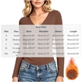 thumbnail image 4 of Women Shirts Long Sleeve Tops V Neck Lightweight Fashion Undershirts Basics Tops, Slim Fit, Base Layer, Thermal Underwear, Stretchy Fit, Casual Wear, 4 of 9
