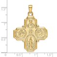 thumbnail image 3 of 14K Yellow Gold Charm Pendant 41 mm 29 Four-Way Medal, 3 of 3