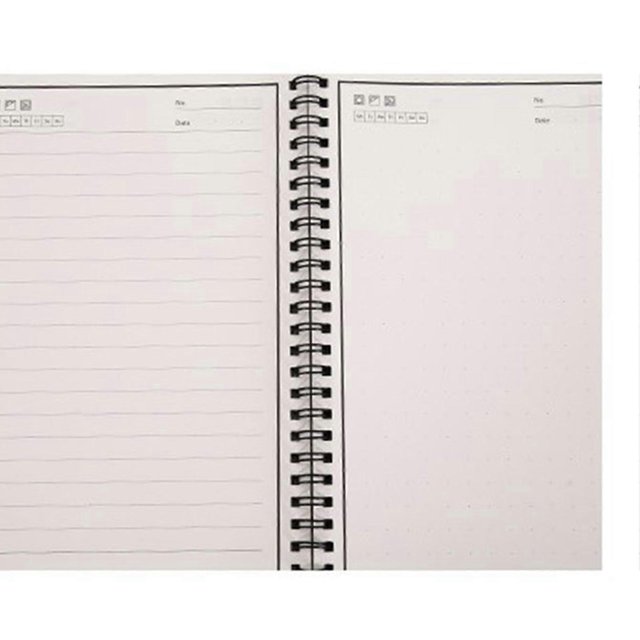 Notebook B5 Black Round Sign Circle Line Design Portable PP Mori Rock Paper Diary Notebook for Daily Plan