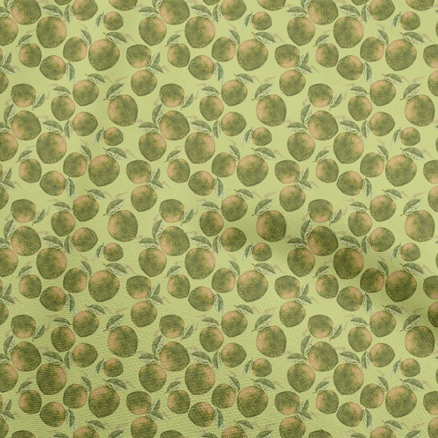 oneOone Polyester Spandex Lime Fabric Watercolor Sewing Craft Projects Fabric Prints By Yard 56 Inch Wide