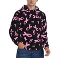 thumbnail image 2 of Sikiie Breast Cancer Awareness Men's Hoodie, Essentials Hoodie, Sweatshirt, Pullover Hooded Sweatshirt for Men-3X-Large, 2 of 7