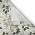 thumbnail image 5 of Ambesonne Floral Grommet Curtain, Doodle Leaves Earth Tone, 50" x 120", Dark Taupe Coconut, 5 of 6