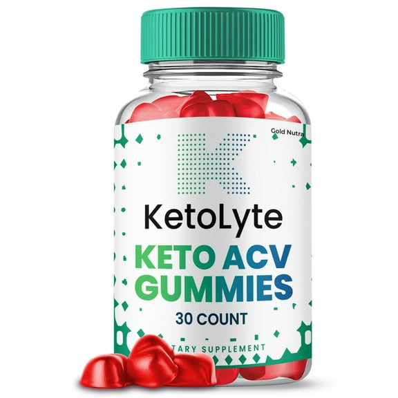 (1 Pack) KetoLyte ACV Gummies, Apple Cider Vinegar, Max Strength, 1 Month Supply Dietary Supplement, Made in USA