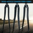 thumbnail image 3 of Generic 700C Carbon Road Bike Fork - UD Matte Finish, Lightweight & Durable, 300mm Steerer Tube, 28.6mm Diameter, 365g Weight, 3 of 6