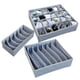 thumbnail image 1 of Caja de Almacenamiento SAYOO de 3 Piezas Estuche Plegable para el Hogar para Calcetines de Ropa Interior Gris, 1 of 8
