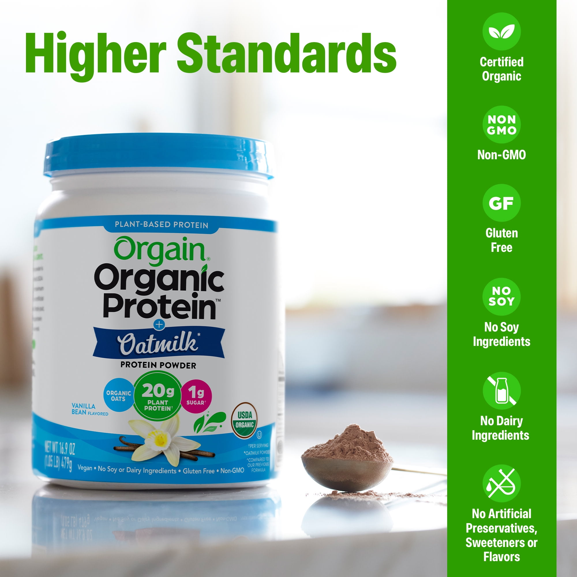 Orgain ® Organic Protein™ + Oatmilk Powder - Plant Based Chocolate