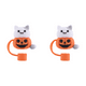thumbnail image 1 of Paja Lindas Halloween Silicona Adornos 10 Mm para 30/40 OZ () Naranja, 1 of 8