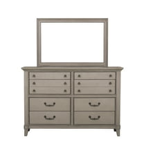 Home Fare Modern Farmhouse Eight Drawer Dresser in Brown