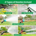 thumbnail image 4 of SYLMAX 2 Gallon Battery Powered Sprayer, Translucent Black Electric Garden Sprayer with 3 Adjustable Speeds & 4 Nozzles, Upgraded Ergonomic Handle & Retractable Wand for Lawn and Yard Care, 4 of 8