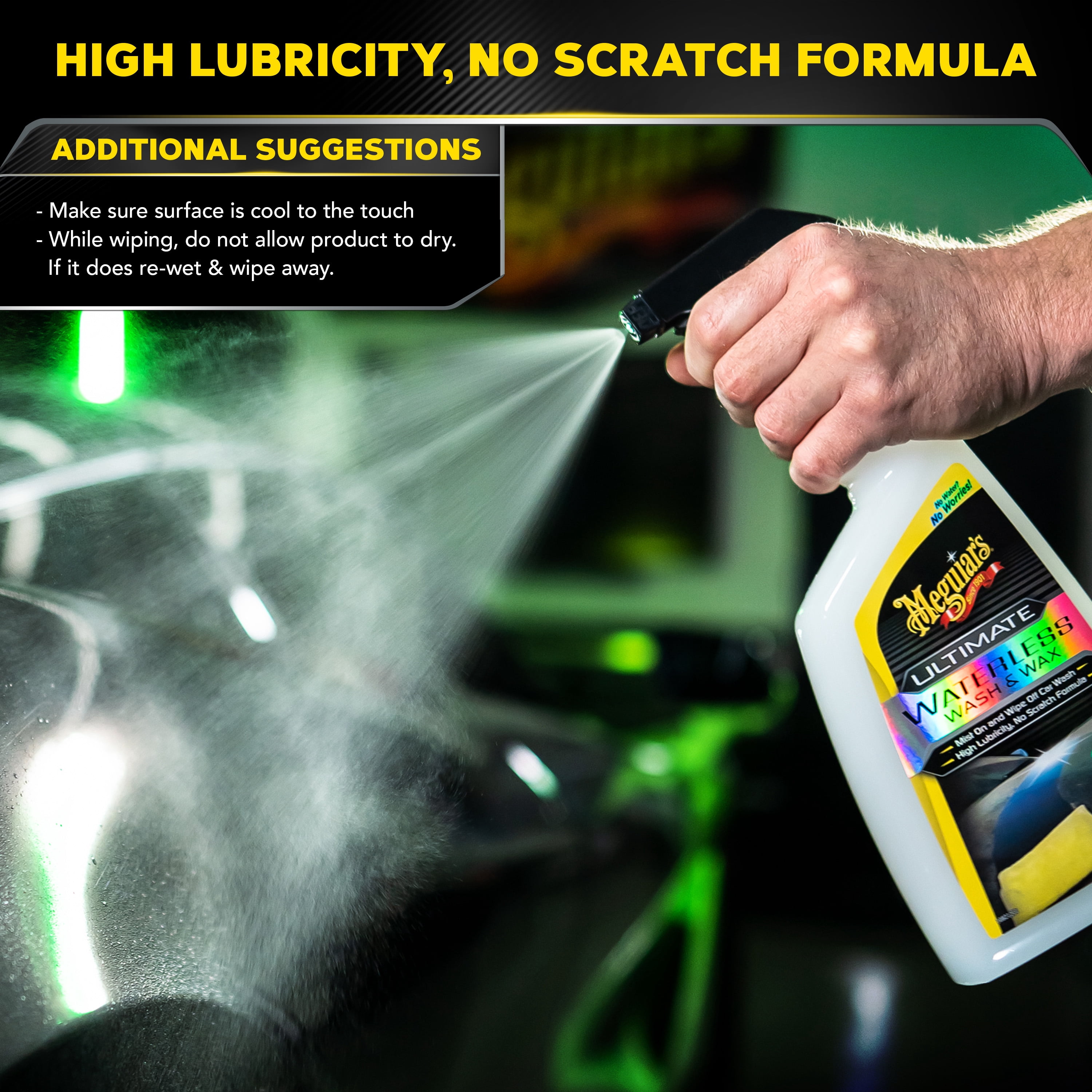 Meguiar's Ultimate Waterless Wash & Wax Spray, G3626, 26 oz