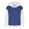 thumbnail image 3 of fatyb Hoodies for Boys Girls with Pockets Long Sleeve Casual Pullover Color Block Kids Hooded Sweatshirts, 3 of 7