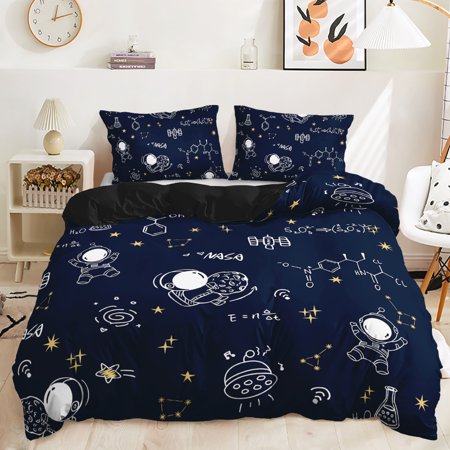 Hosima 3 Piece 3D Digital Printed Duvet Cover Full Size Bedroom Decorative Bedding Set,DEX30-King