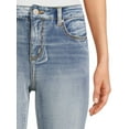 thumbnail image 4 of Time and Tru Women's High Rise Skinny Jeans, Available in 27", 29" Inseams, Sizes 2-20, 4 of 5
