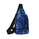 thumbnail image 2 of Bolsa de pecho para hombres de gran capacidad | Mochila mensajera deportiva multifunción | Material de tela, correa ajustable, multibolsillo, ocio exterior duradero | Azul, Verde, Rojo, Negro, 2 of 6