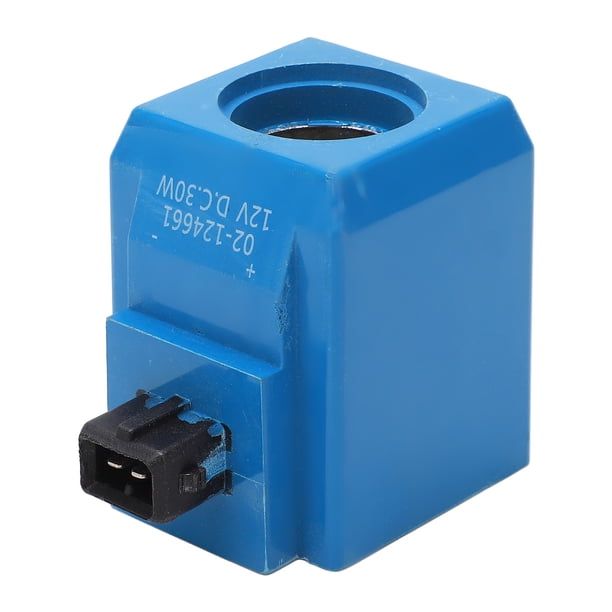 02-124661, Bobina De Solenoide De Alta Eficiencia 12V 30W Bobina De Solenoide De Pasador Redondo Práctica Duradera Resistente Para Excavadora